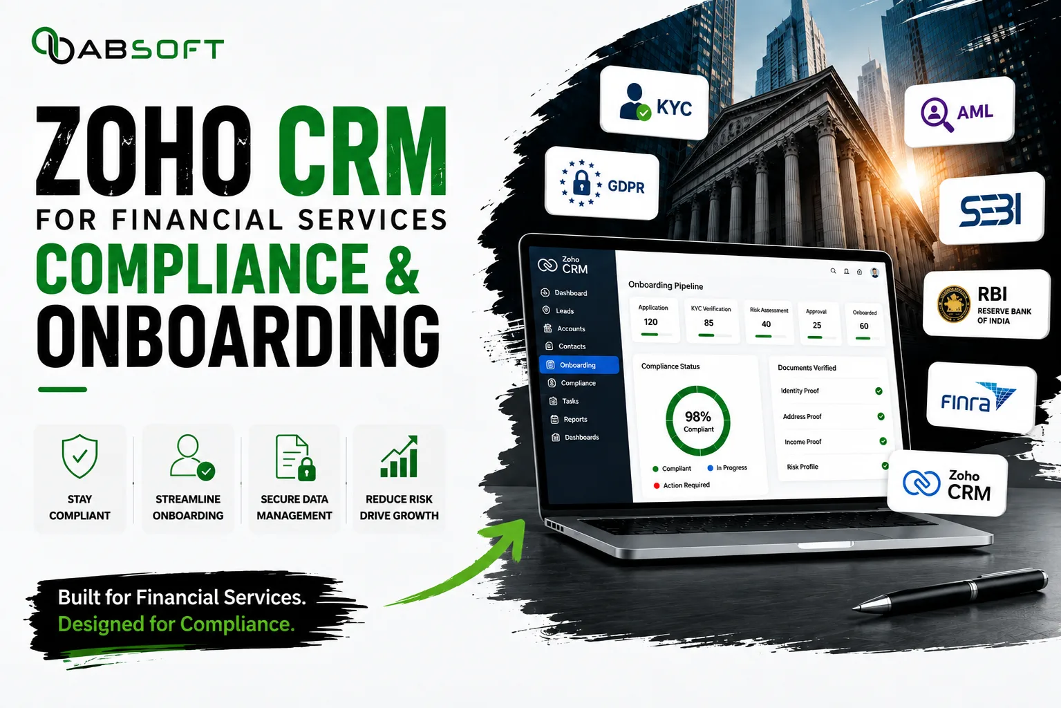 How NBFCs, Insurance Brokers & Wealth Managers Are Using Zoho CRM to Automate Compliance & Client Onboarding