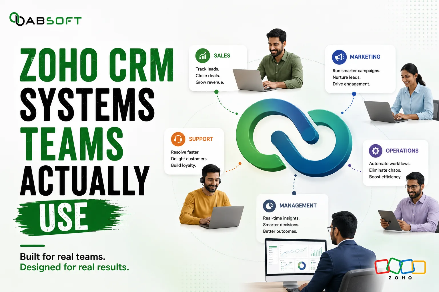 How Absoft Builds Zoho CRM Systems That Teams Actually Use
