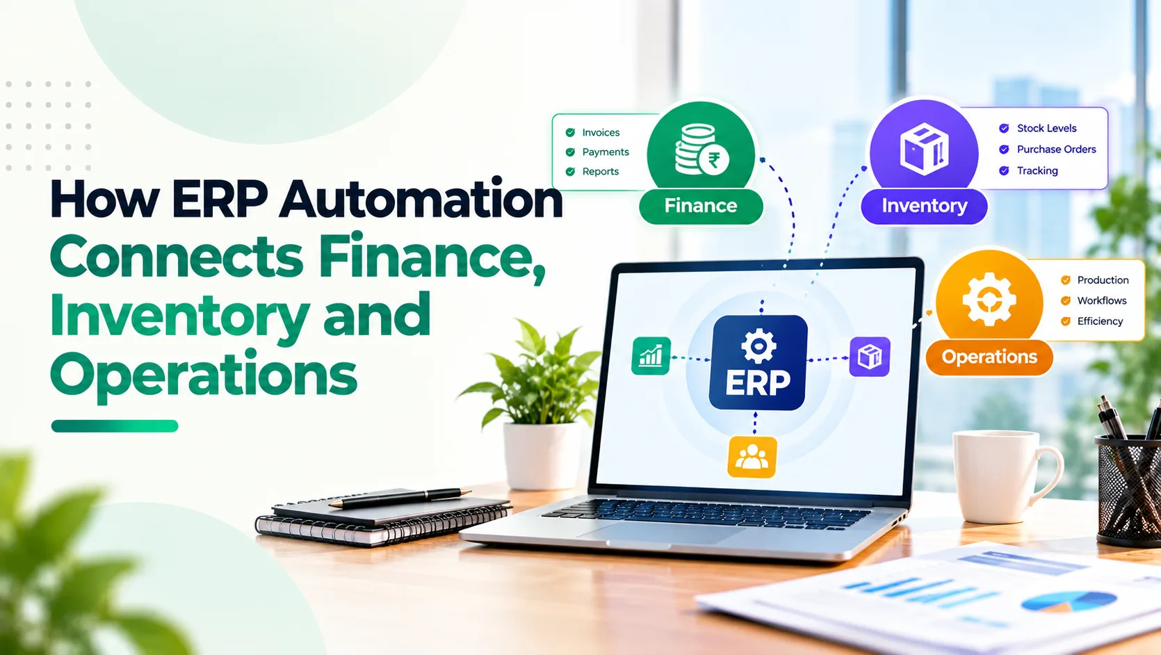 How ERP Automation Connects Finance, Inventory and Operations
