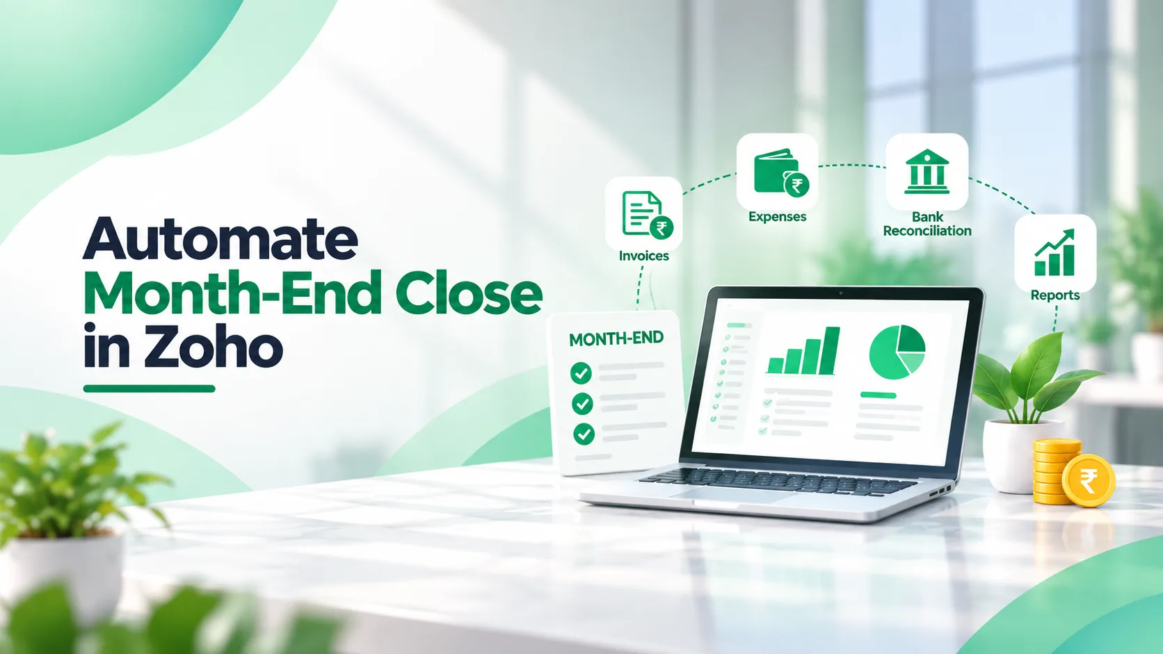 How to Automate Your Month-End Close in Zoho and Cut Financial Reporting Time by Up to 50%